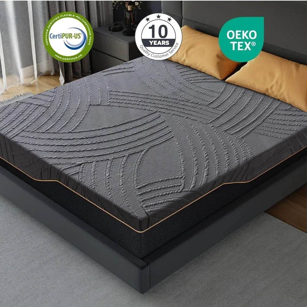 Firm Copper-Gel Memory Foam Cooling Knit Mattress - Omega Lifestyles