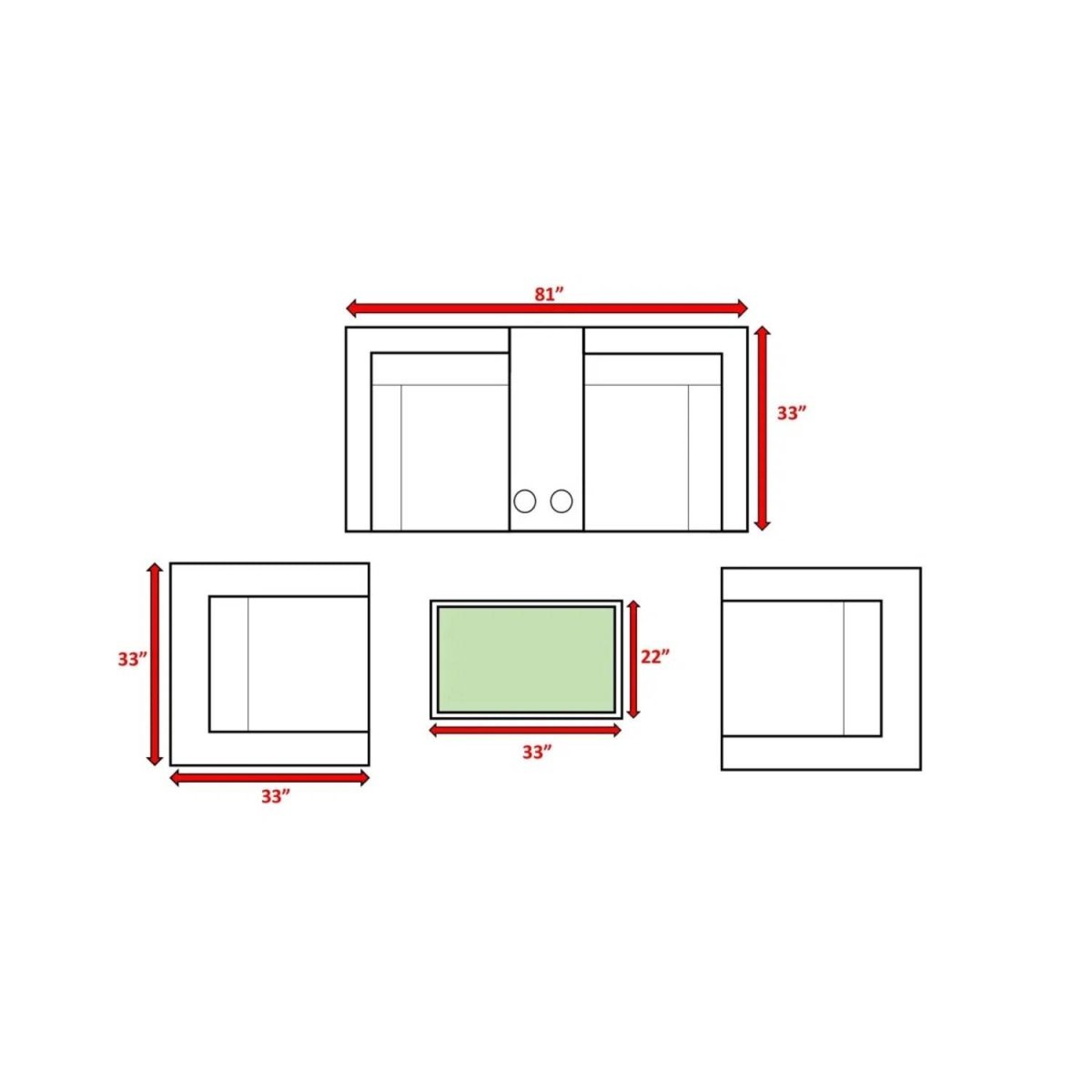 Fully Assembled Espresso Wicker Patio Conversation Set With Cushions - Zenvia - Omega Lifestyles