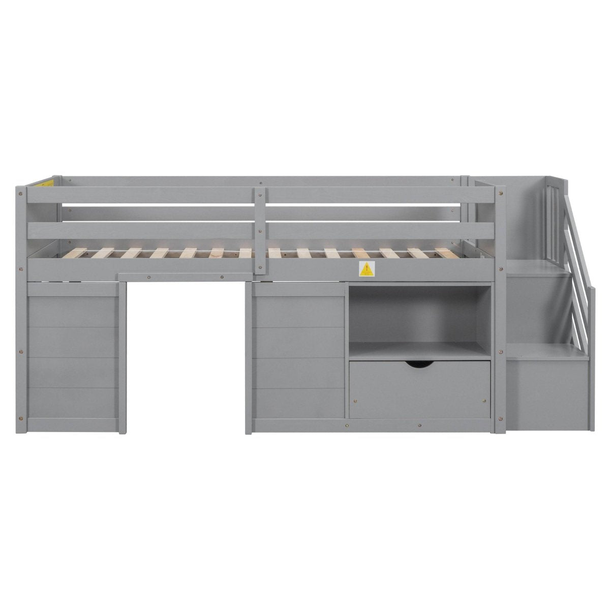 Gray Pine Low Loft Twin Bed - Sleep Galleria