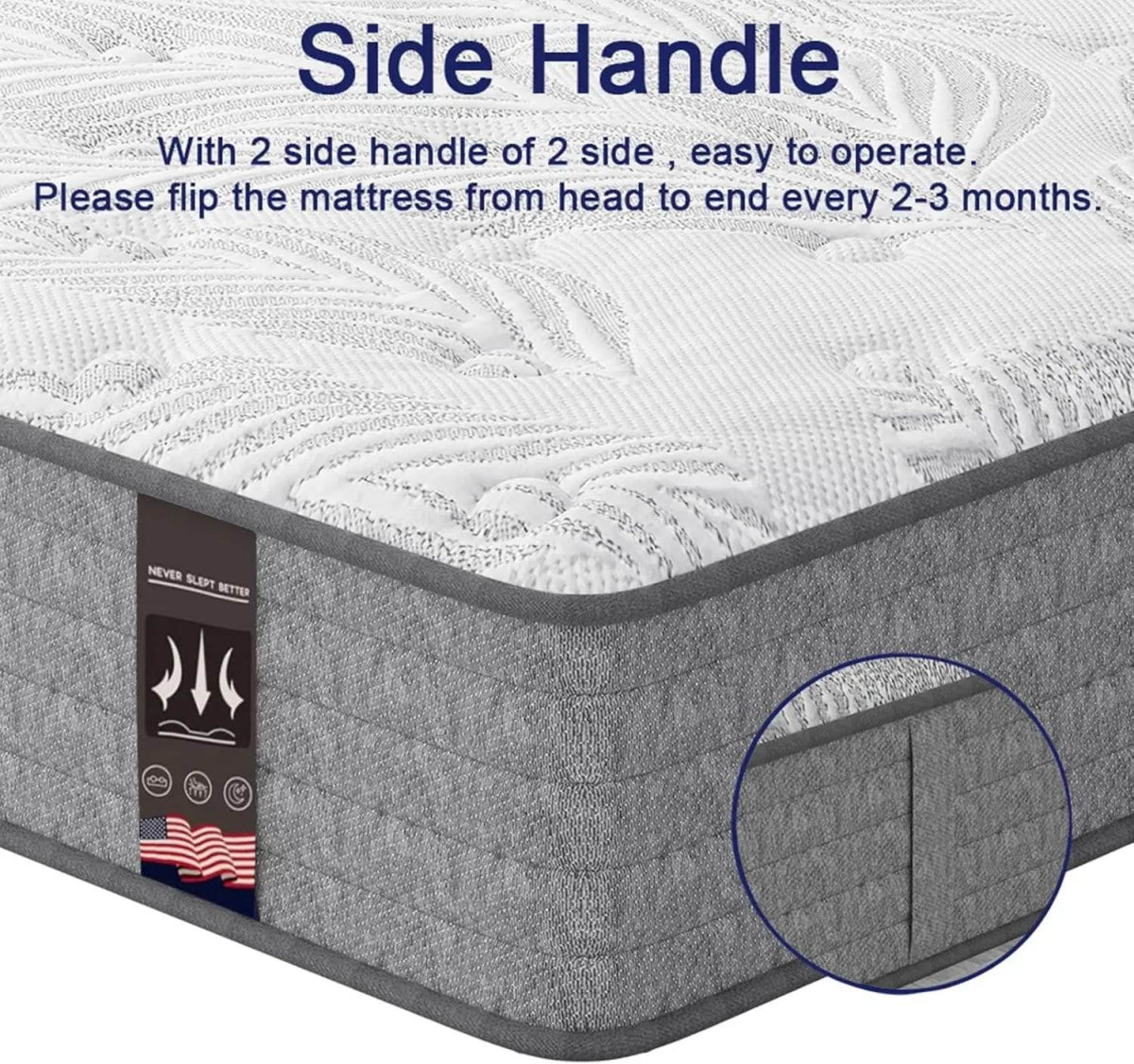 Hybrid Memory Foam Pocketed Coil Mattress - Sleep Galleria