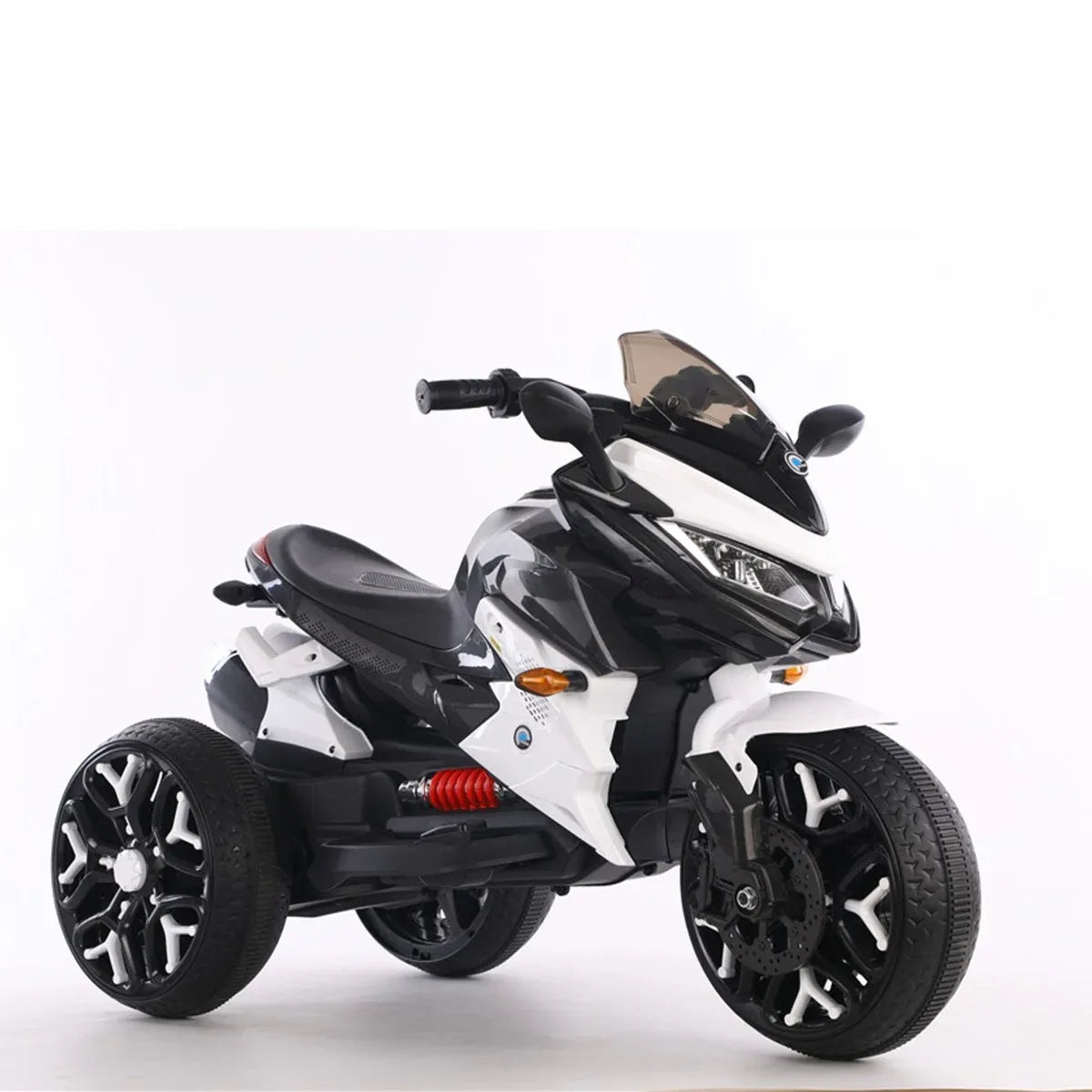 Kids 12V Ride-On Motorcycle With PU Seat And Training Wheels - Omega Lifestyles