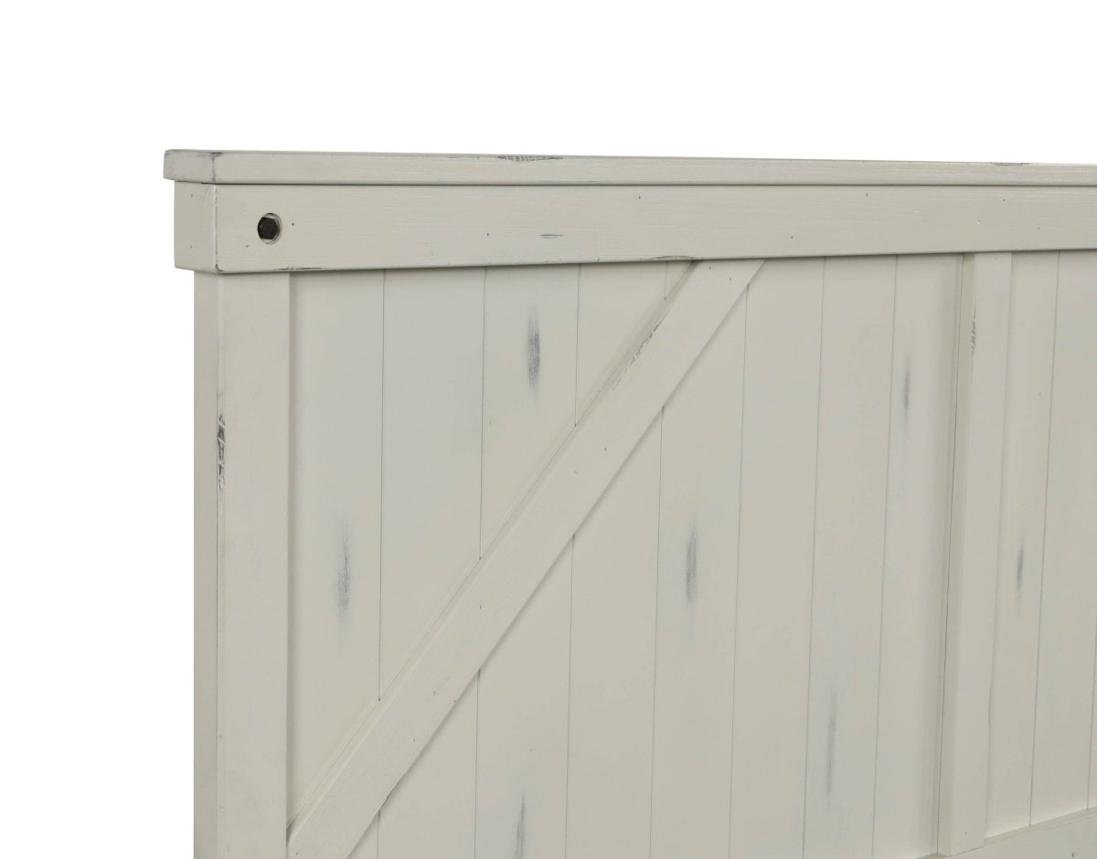 King Solid Wood Industrial Farmhouse King Bed Frame - Zenvia - Omega Lifestyles