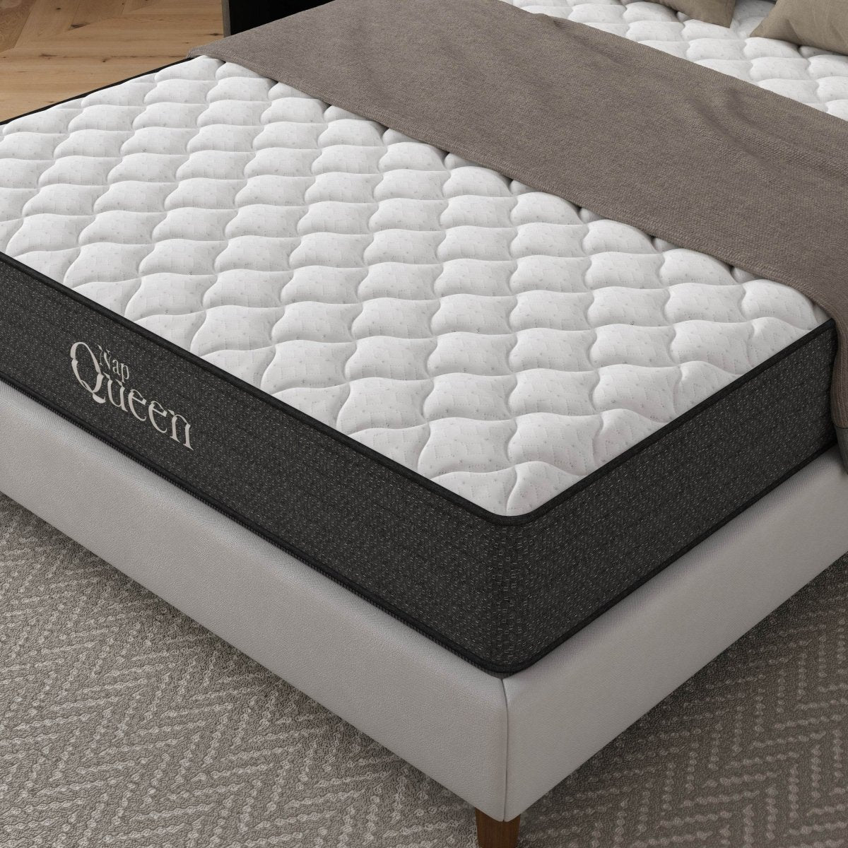 Medium 10 - Inch Cooling Gel Hybrid Orthopedic King Mattress - Zenvia - Omega Lifestyles