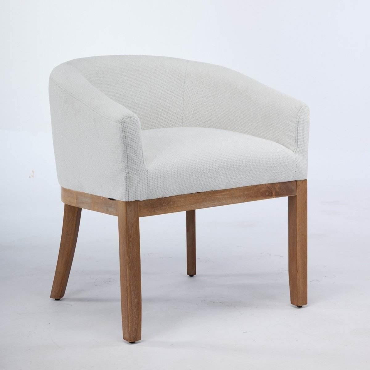 Mid Century Modern Upholstered Linen Dining Chair - Sleep Galleria