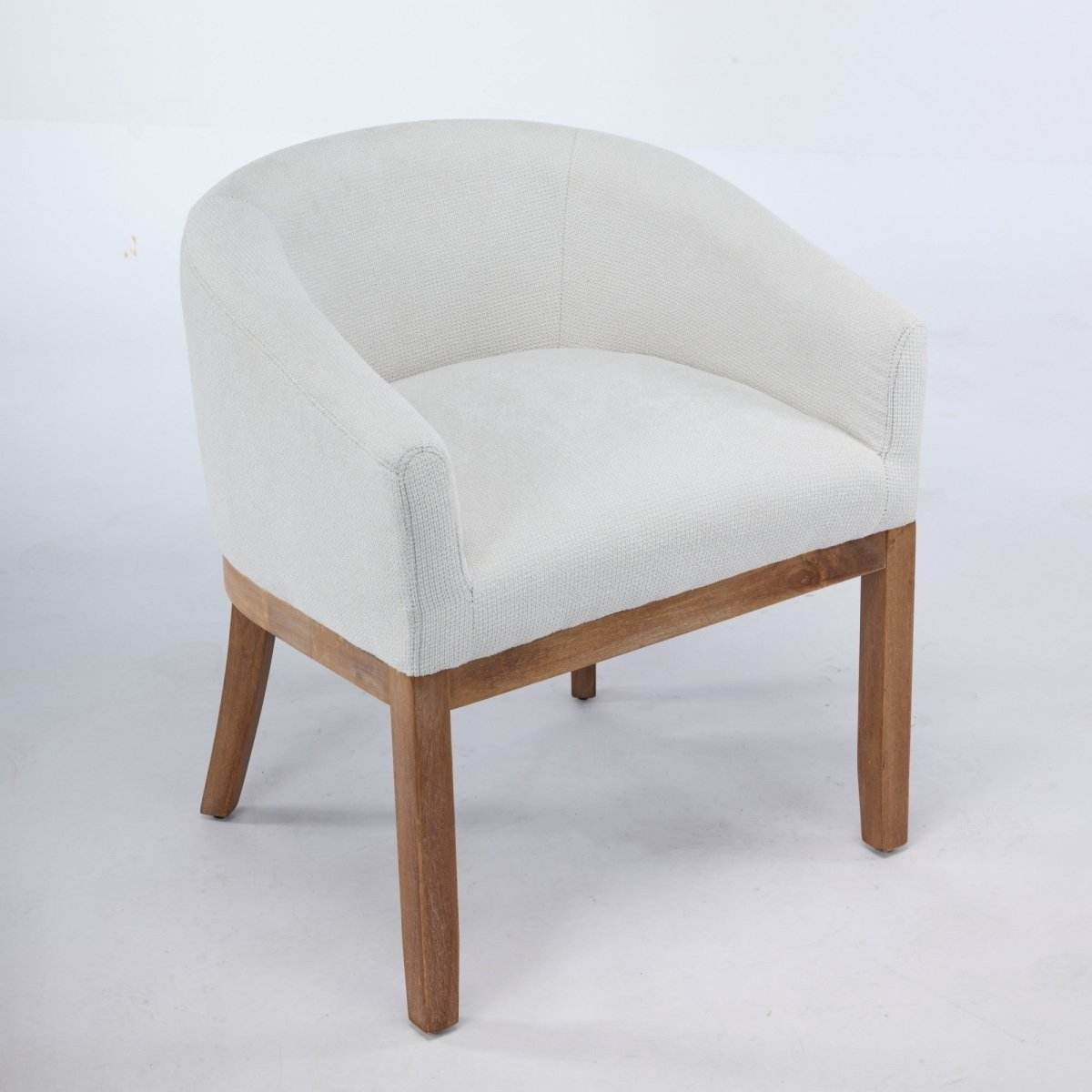 Mid Century Modern Upholstered Linen Dining Chair - Sleep Galleria