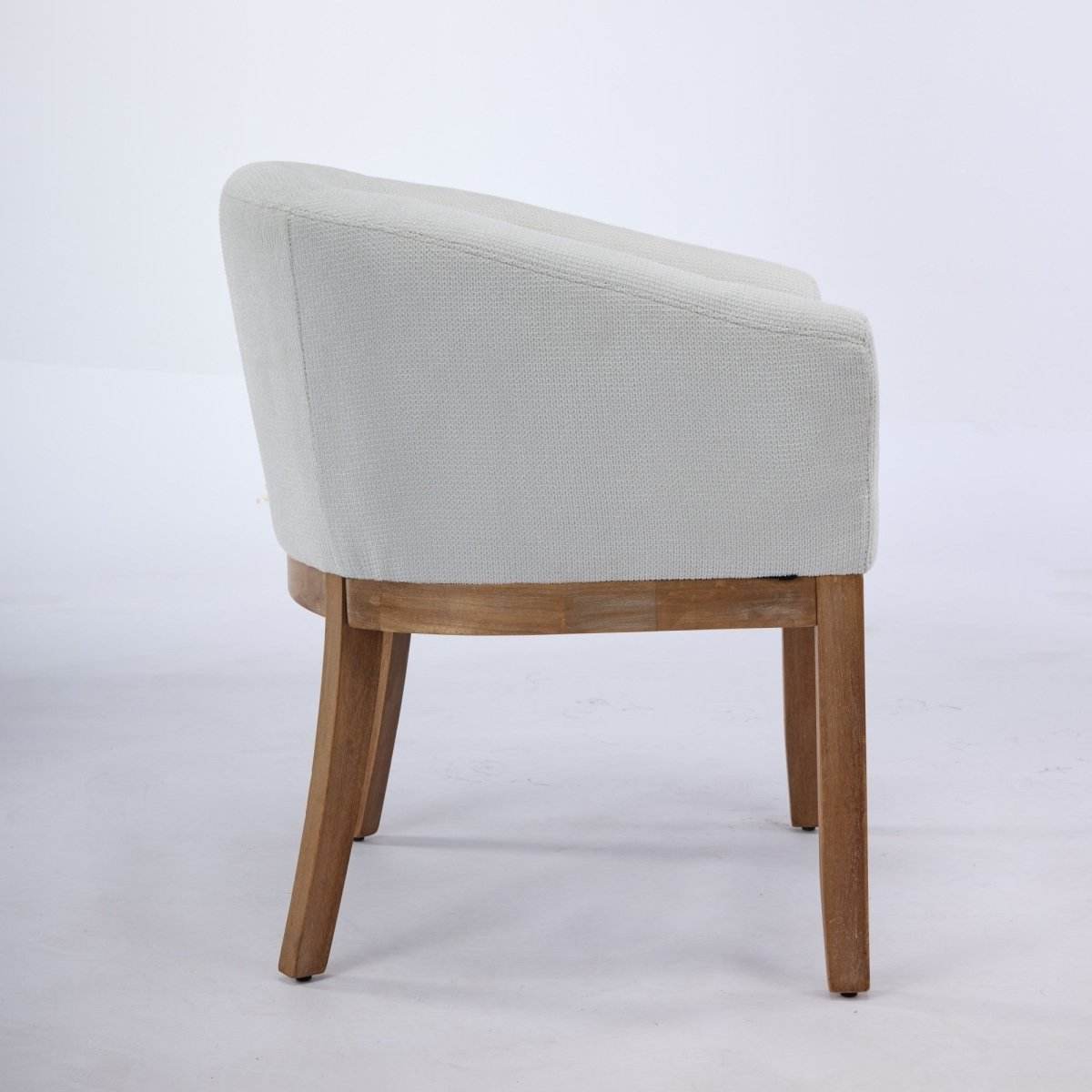 Mid Century Modern Upholstered Linen Dining Chair - Sleep Galleria