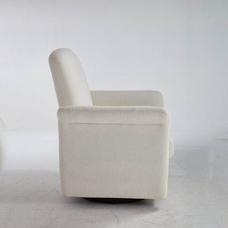 Modern 360 Degree Swivel Linen Upholstered Accent Chair - Sleep Galleria