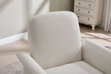 Modern 360 Degree Swivel Linen Upholstered Accent Chair - Sleep Galleria