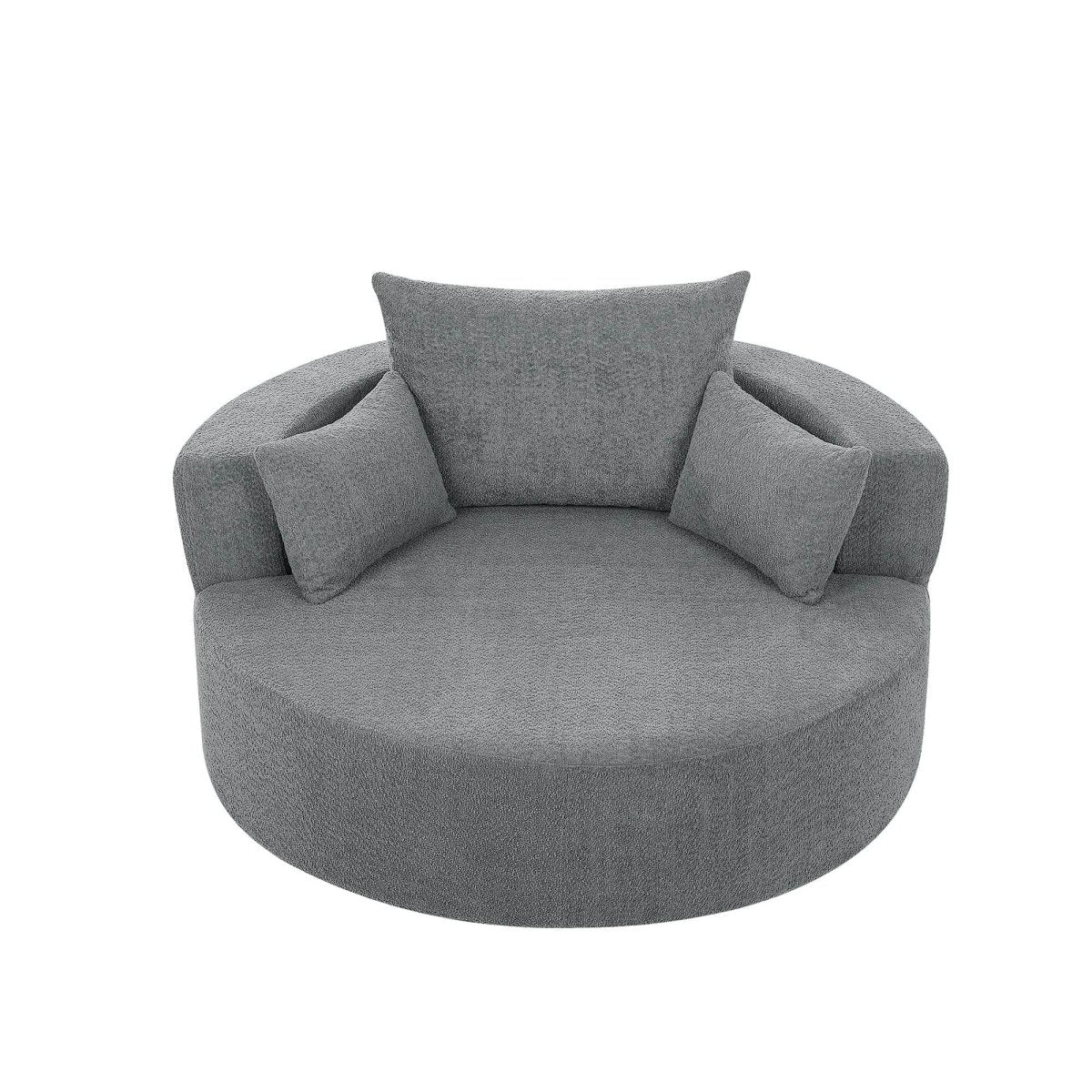 Modern Chenille Swivel Accent Chair - Sleep Galleria