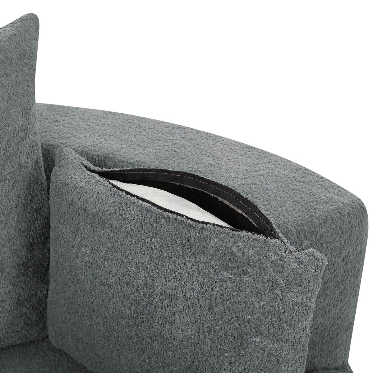 Modern Chenille Swivel Accent Chair - Sleep Galleria