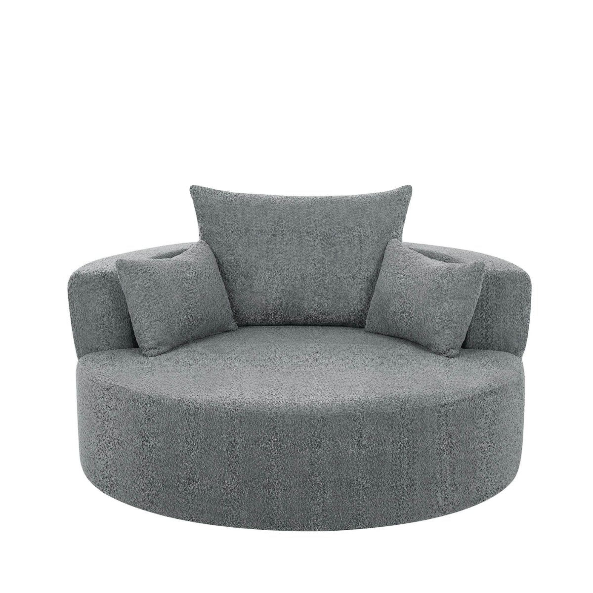 Modern Chenille Swivel Accent Chair - Sleep Galleria