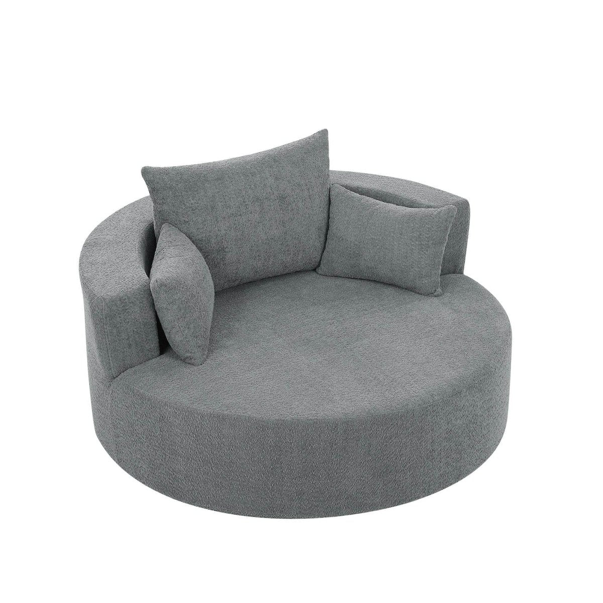 Modern Chenille Swivel Accent Chair - Sleep Galleria