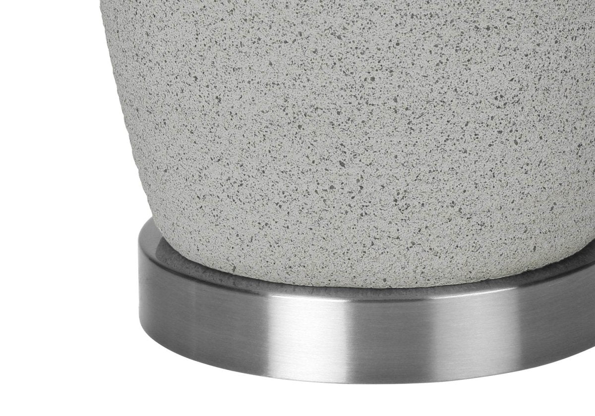 Modern Grey Ceramic Vase-Shaped Table Lamp - Sleep Galleria