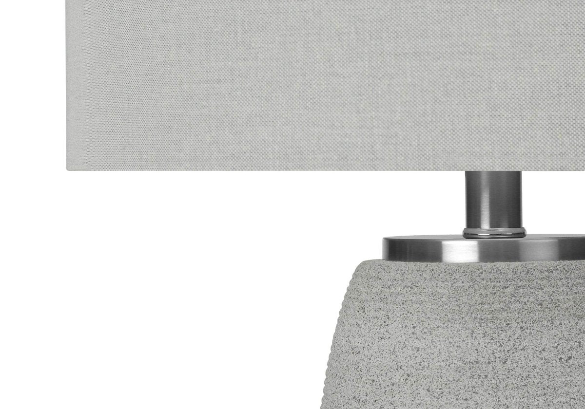 Modern Grey Ceramic Vase-Shaped Table Lamp - Sleep Galleria