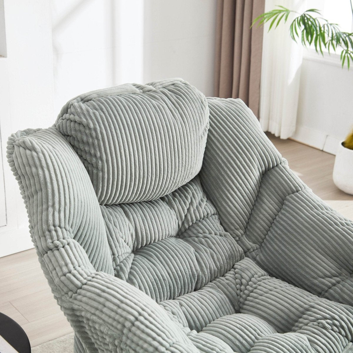 Modern Lounge Chair With Ottoman - Sleep Galleria