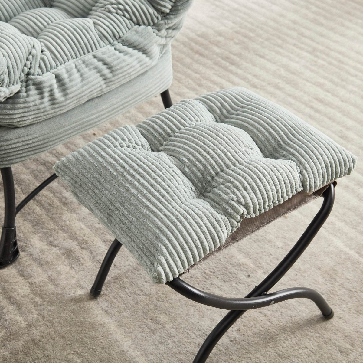 Modern Lounge Chair With Ottoman - Sleep Galleria