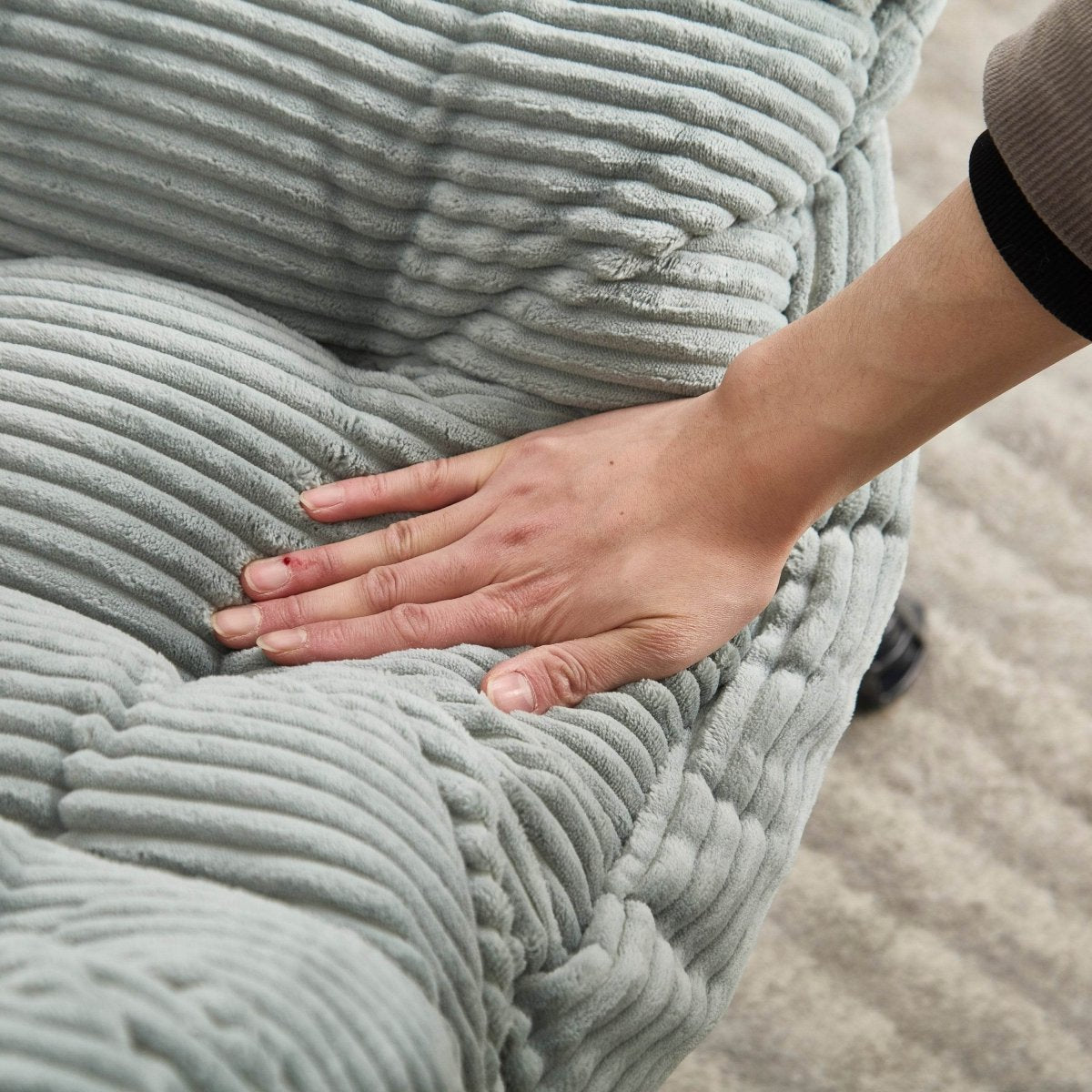 Modern Lounge Chair With Ottoman - Sleep Galleria