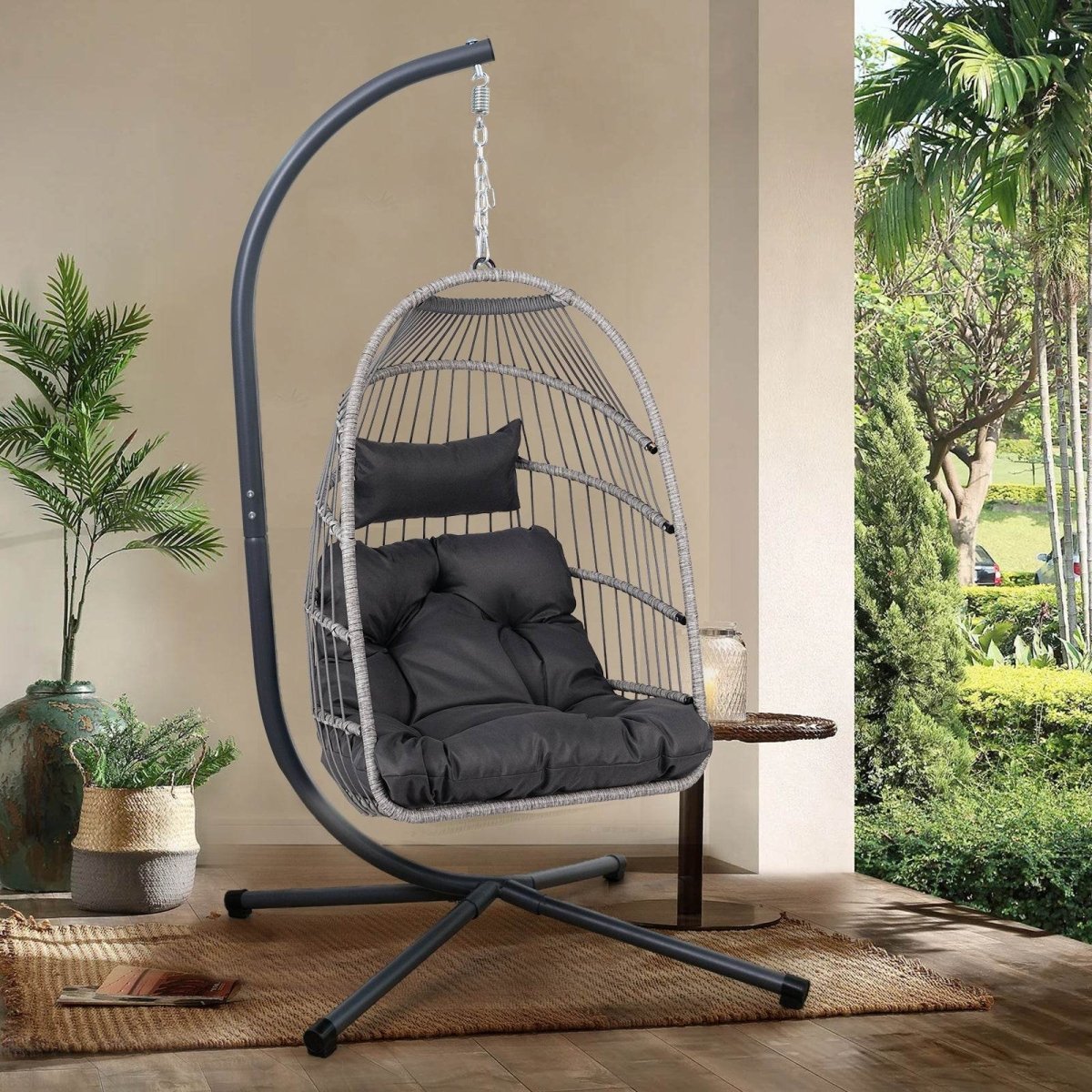 Modern Outdoor Rust-Resistant Egg Chair - Sleep Galleria