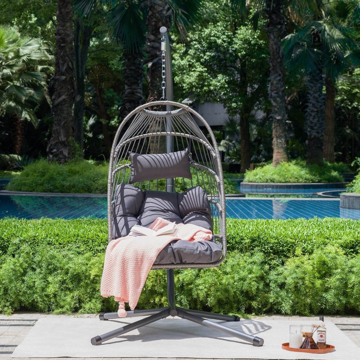 Modern Outdoor Rust-Resistant Egg Chair - Sleep Galleria
