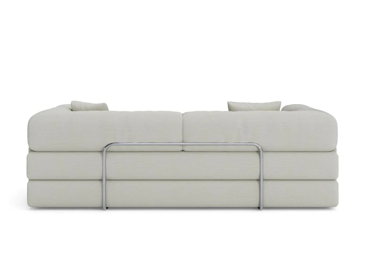 Modular 4-Seat Convertible Folding Sofa Bed Cream - Omega Lifestyles