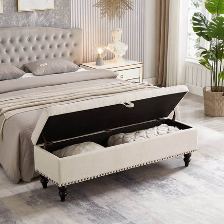 Multifunctional Storage Bed Bench Ottoman With Upholstery - Sleep Galleria