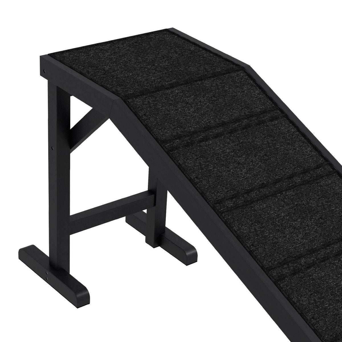 Pine Wood Dog Ramp With Anti-Slip Carpet Platform - Sleep Galleria