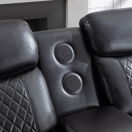 Reclining Sofa With LED & Bluetooth - Sleep Galleria