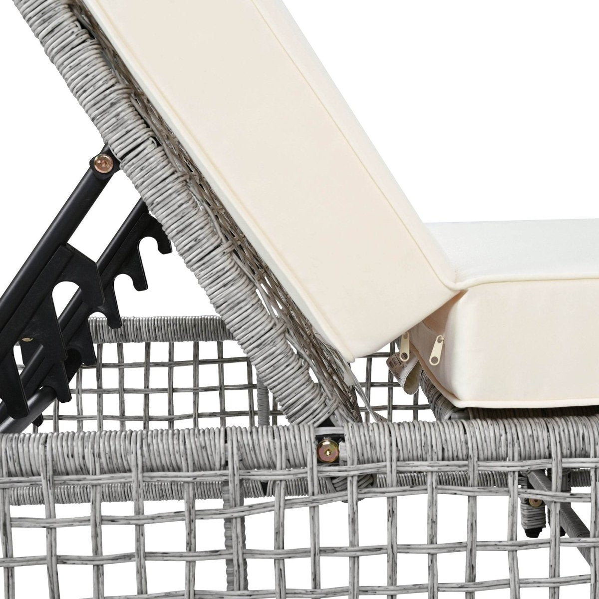 Set of 2 Outdoor Rattan Lounge Chairs With Cushions - Sleep Galleria