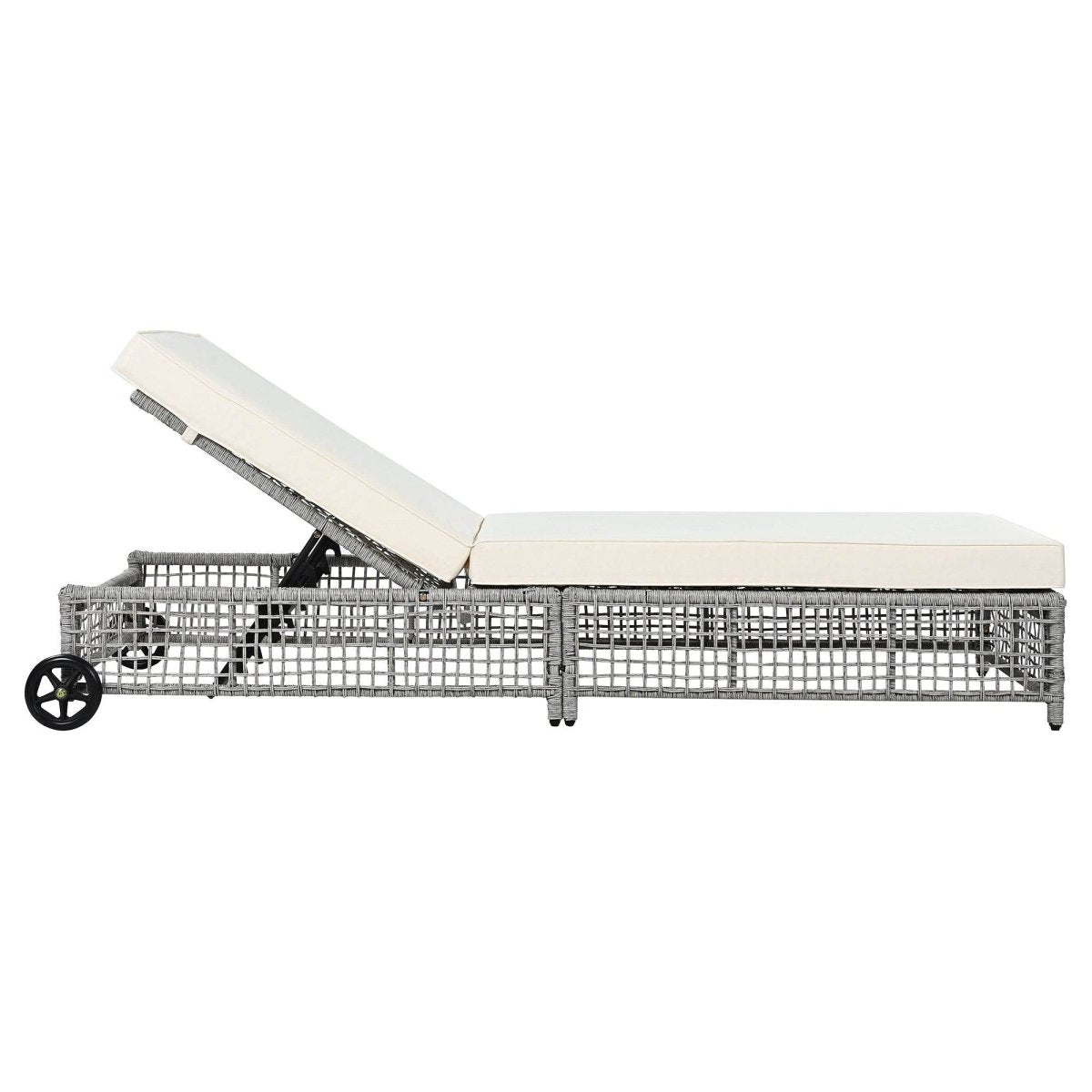 Set of 2 Outdoor Rattan Lounge Chairs With Cushions - Sleep Galleria