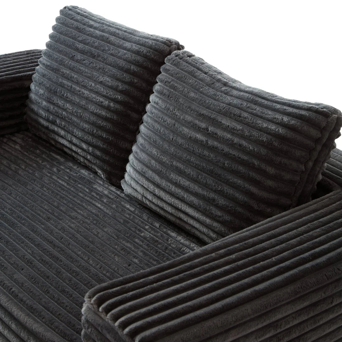 Soft Corduroy Memory Foam 2-Seater Loveseat Sofa - Omega Lifestyles