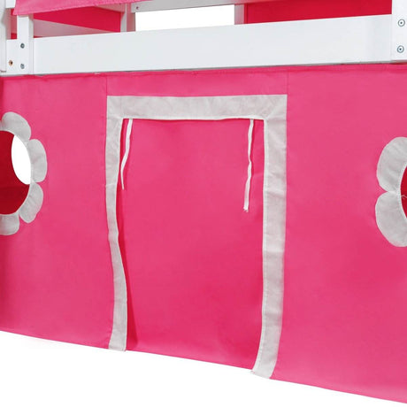 Twin Loft Bed With Slide Tower Pink Playhouse - Sleep Galleria