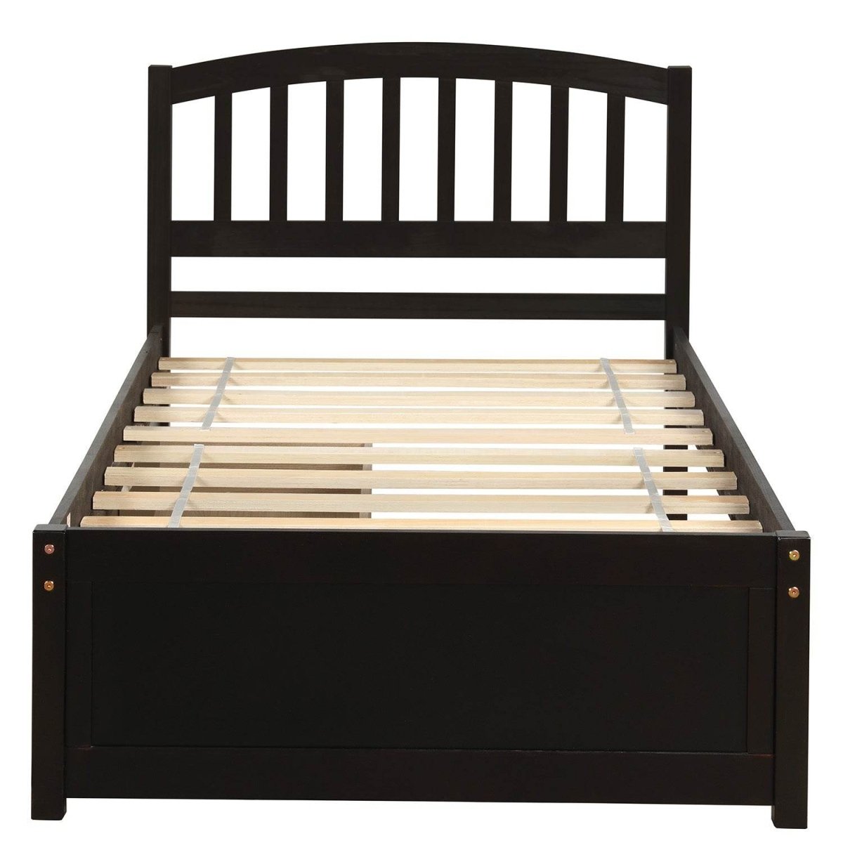Twin Solid Wood Platform Bed Frame With Storage Drawers - Zenvia - Omega Lifestyles