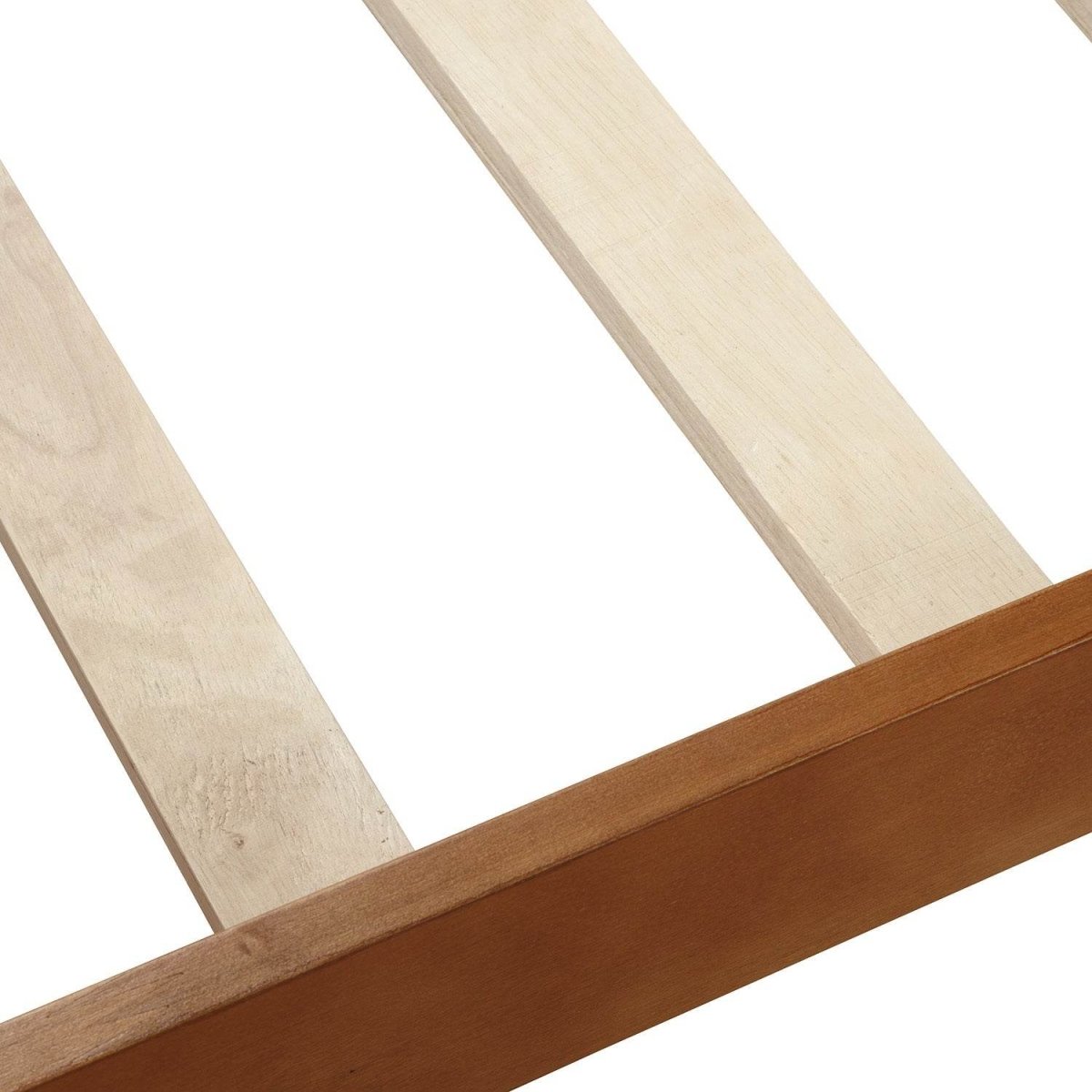 Twin Solid Wood Sleigh Platform Bed Frame - Zenvia - Omega Lifestyles