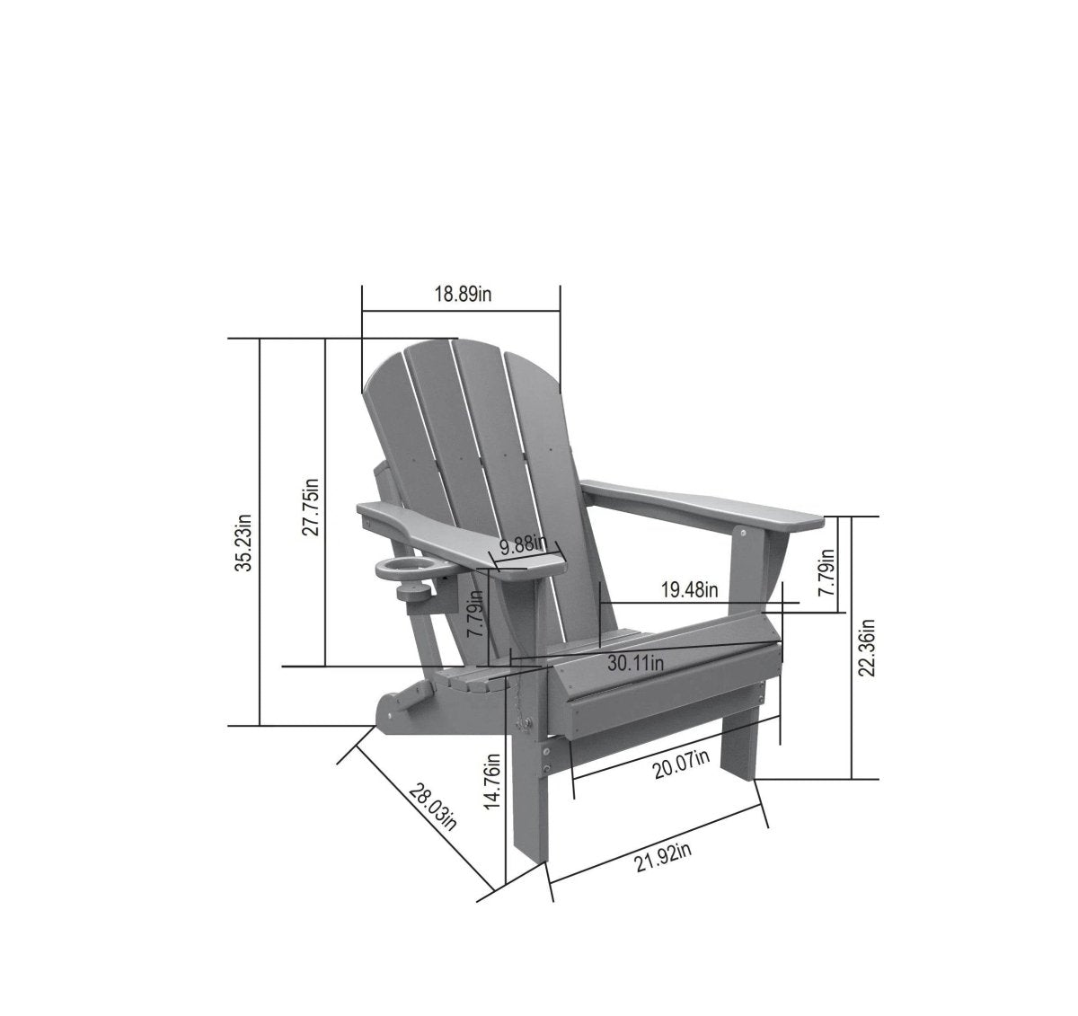 Weather-Resistant Folding Adirondack Chair Set - Sleep Galleria
