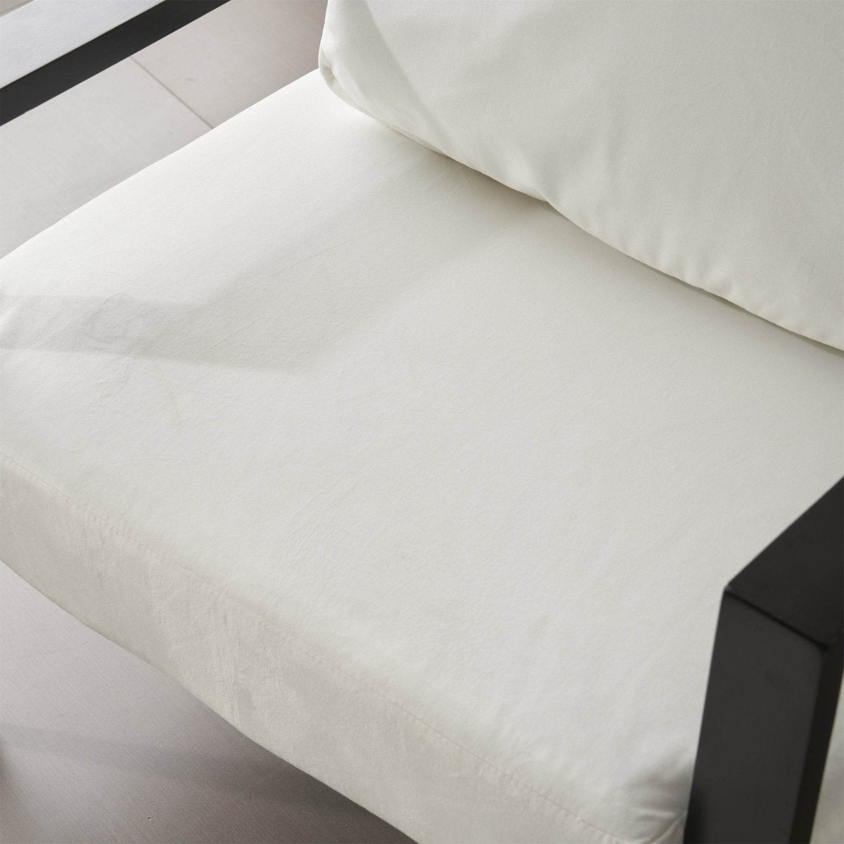 White Velvet Upholstered Accent Armchair - Sleep Galleria