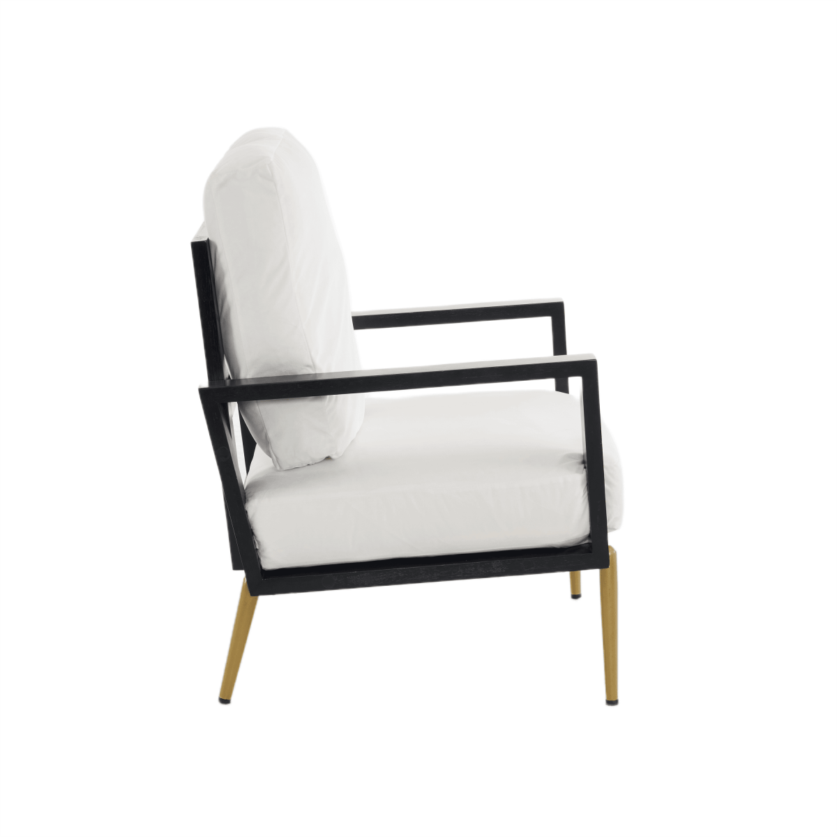 White Velvet Upholstered Accent Armchair - Sleep Galleria