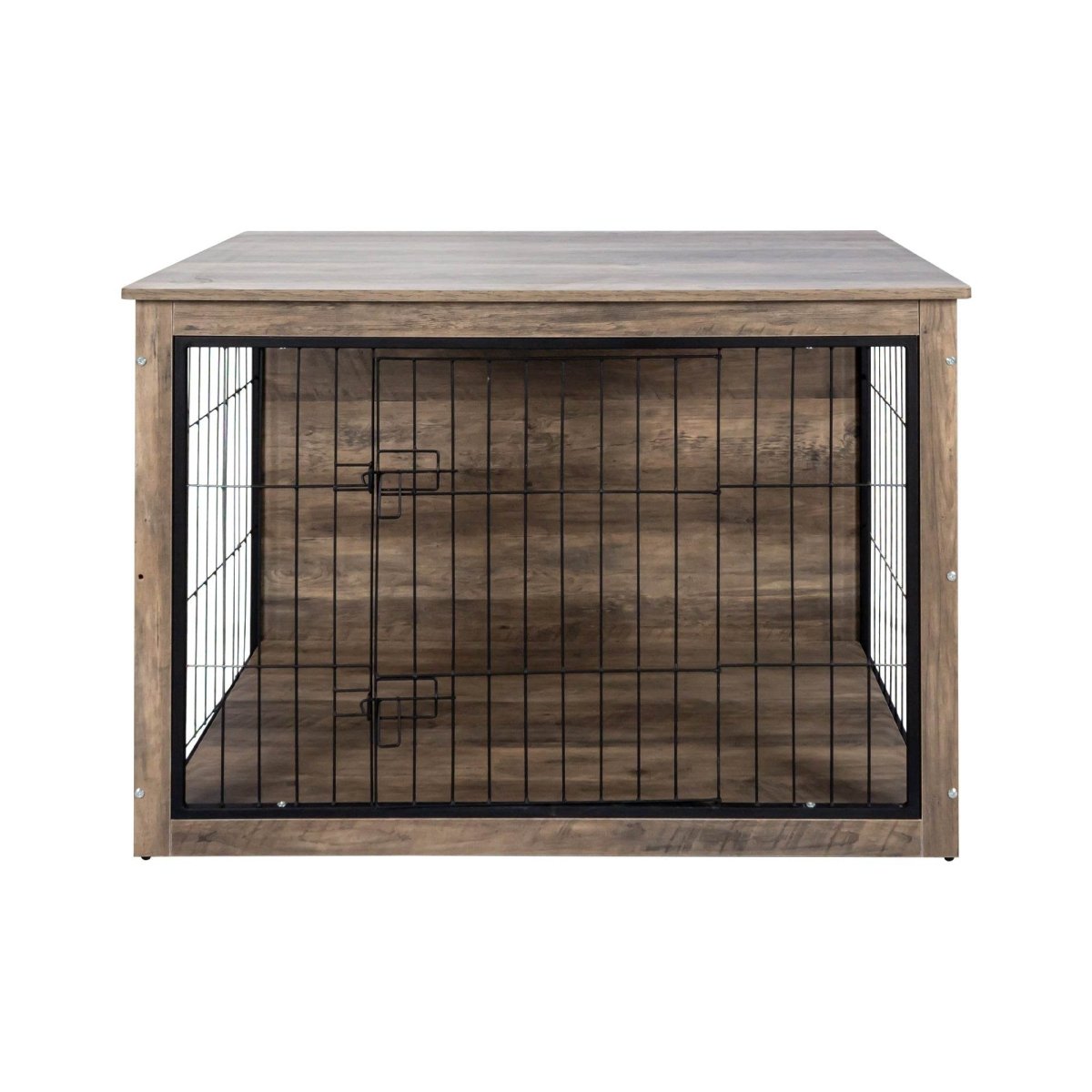 Wooden Dog Crate Furniture With Double Doors - Sleep Galleria