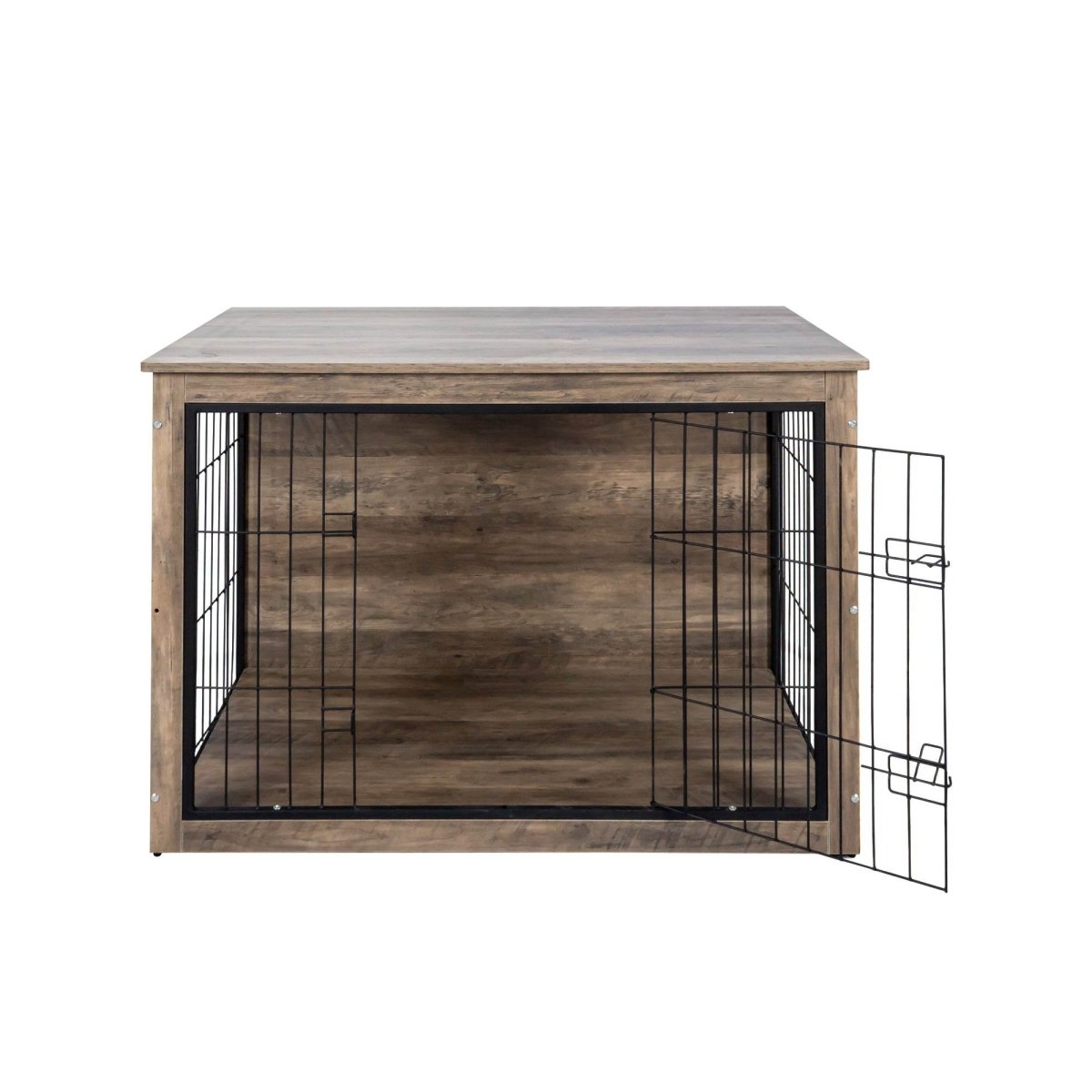 Wooden Dog Crate Furniture With Double Doors - Sleep Galleria