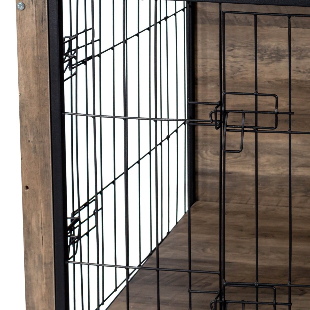 Wooden Dog Crate Furniture With Double Doors - Sleep Galleria