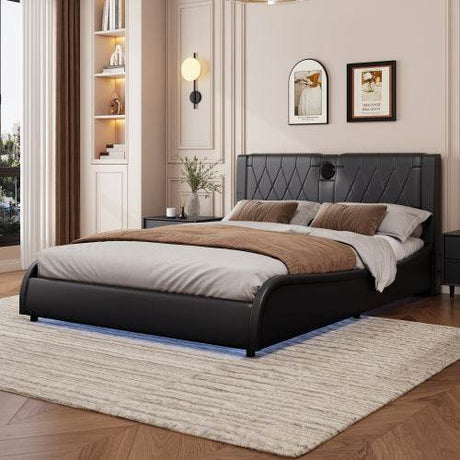 Leather Upholstered Bed Frames - Sleep Galleria