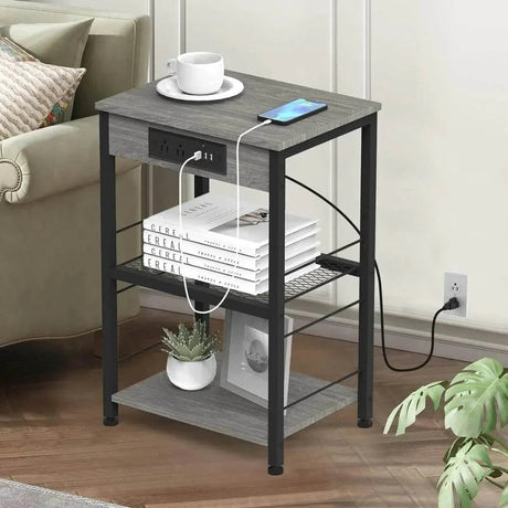 Multi-Port Charging Nightstands - Omega Lifestyles