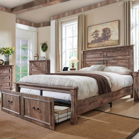 Rustic Wooden Bed Frames - Omega Lifestyles