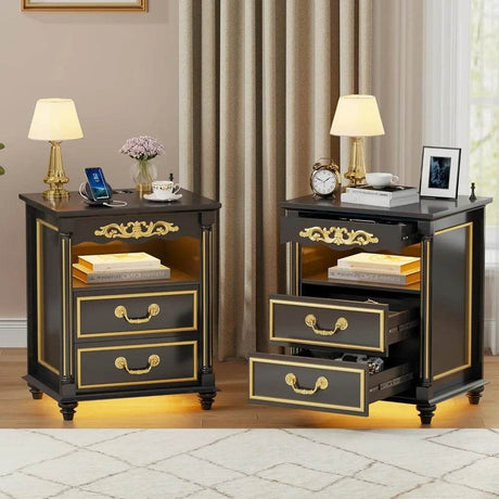 USB Charging Nightstands - Omega Lifestyles