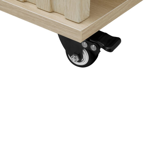 Rolling Kitchen Island Cart With Wine Rack Drawer - Omega Lifestyles