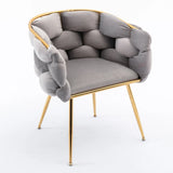 Modern Velvet Accent Chair With High-Quality Cotton Seating - Omega Lifestyles