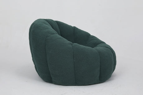 Plush Teddy Fabric Foam Filled Bean Bag Chair - Omega Lifestyles