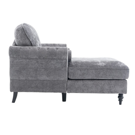 Chenille Oversized Foam Recliner Sofa With Removable Cushions - Omega Lifestyles