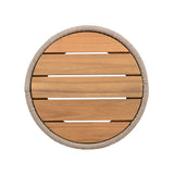 Rustic Acacia Wood Coffee Table And Side Table Set - Sleep Galleria