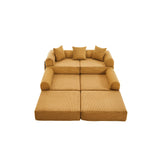 Convertible Corduroy Memory Foam Folding Sofa Bed - Omega Lifestyles