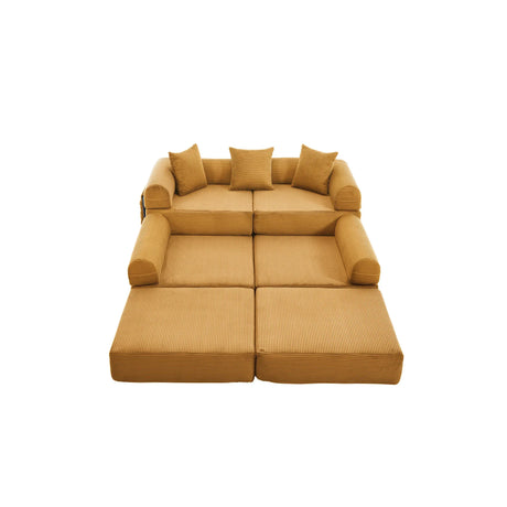 Convertible Corduroy Memory Foam Folding Sofa Bed - Omega Lifestyles